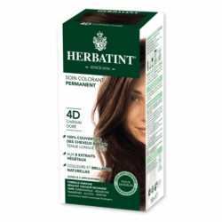 HERBATINT 4D CHATAIN DORE teinture capillaire sans ammoniaque enrichie aux extraits végétaux