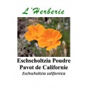 ESCHSCHOLTZIA CALIFORNICA POUDRE Pavot de Californie Eschscholtzia californica 100GR