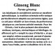 Ginseng Blanc  Panax ginseng 25 gr