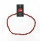 Collier perle 40 cm Jaspe rouge  NIA
