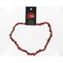 Collier baroque 45 cm Jaspe rouge  NIA