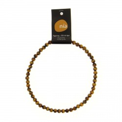 Collier perle 40 cm Oeil de Tigre   NIA