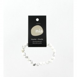 Bracelet perle Howlite NIA