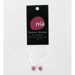 Boucles d'oreilles perle Rhodonite  NIA