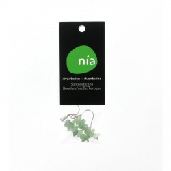 Boucles d'oreilles baroque Aventurine  NIA