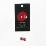 Boucle d'oreille perle Jaspe Rouge NIA