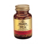 FOLACIN 400 µg (Acide folique) VIT B9 Synthèse de la vit B 12 100 comprimés Solgar 