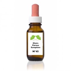 N° 45 Colère, Contrariété mélange d'Élixirs Floraux Européens Deva & Fleurs de bach Biofloral