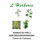 DIABETE DE TYPE 2 NON INSULINODEPENDANT Tisane de 9 plantes 100gr