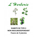 DIABETE DE TYPE 2 NON INSULINODEPENDANT Tisane de 9 plantes 100gr