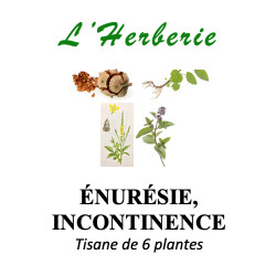 ÉNURÉSIE, INCONTINENCE Tisane de 5 plantes 100g