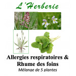 Allergies respiratoires & Rhume des foins Mélange de 5 plantes