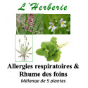 Allergies respiratoires & Rhume des foins Mélange de 5 plantes