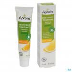 Dentifrice Tonifiant goût Citron - Propolis et Xylitol 75 ml - Aprolis