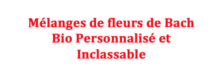 Mélanges Personnalisé